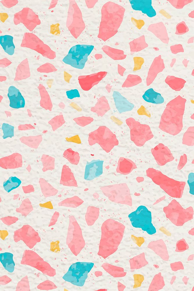 Pink Terrazzo pattern background, abstract design