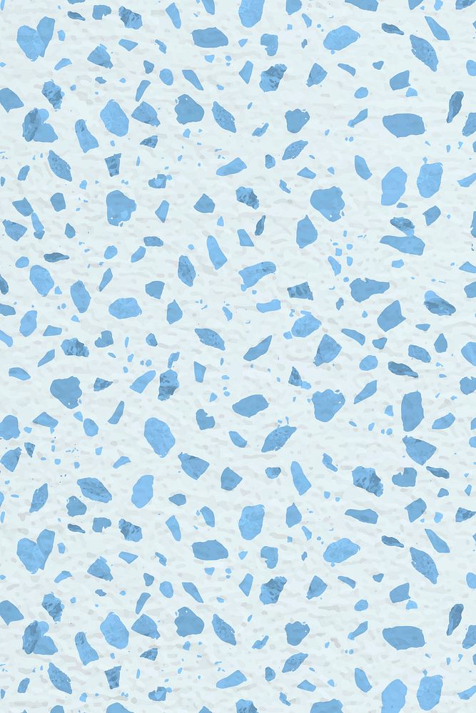 Aesthetic background, Terrazzo pattern, abstract blue design