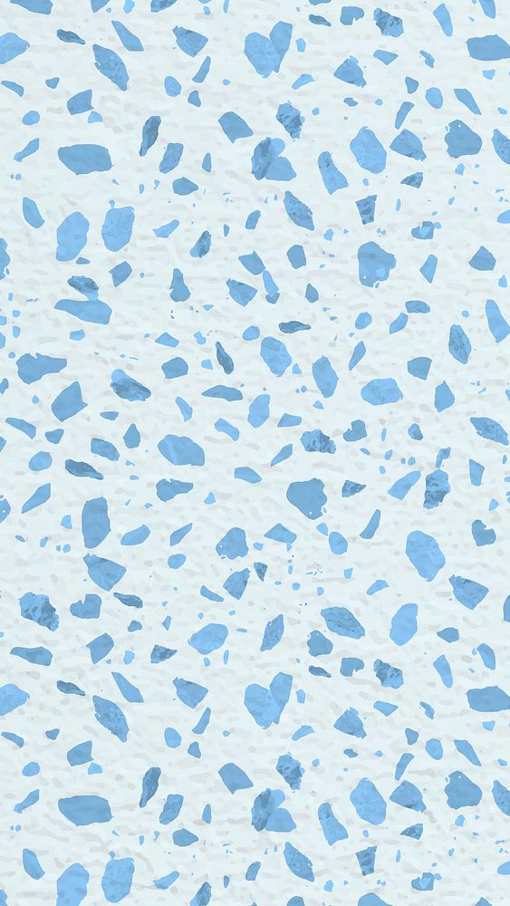 Blue Terrazzo mobile wallpaper, abstract pattern design