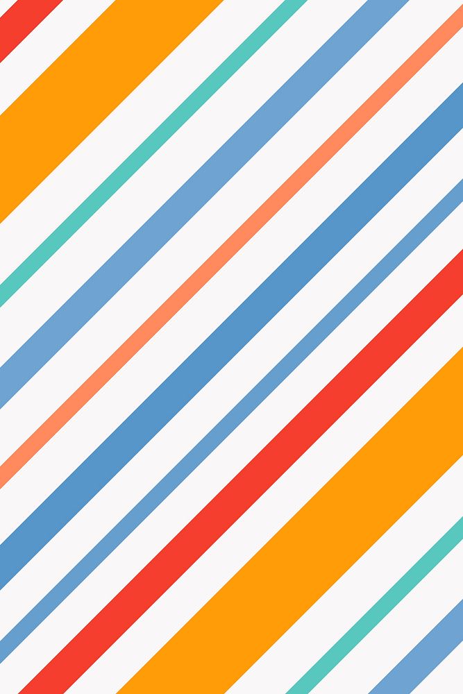 Colorful striped background, orange cute pattern