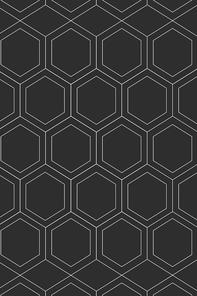 Black pattern background, abstract geometric in simple design vector