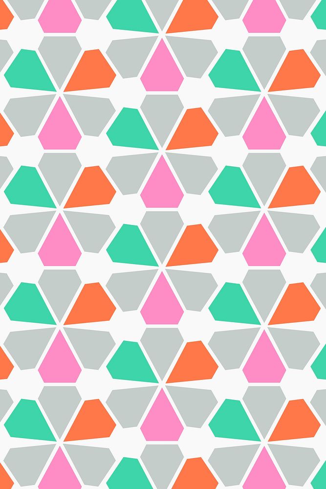 Triangle pattern background, abstract geometric, colorful design vector
