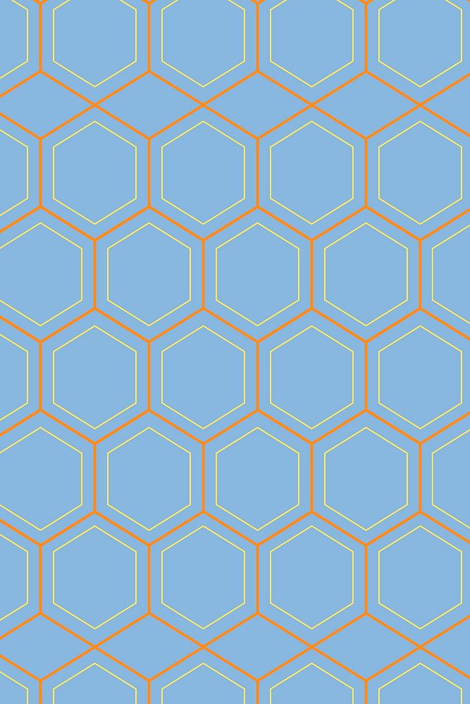 Blue pattern background, abstract geometric design vector