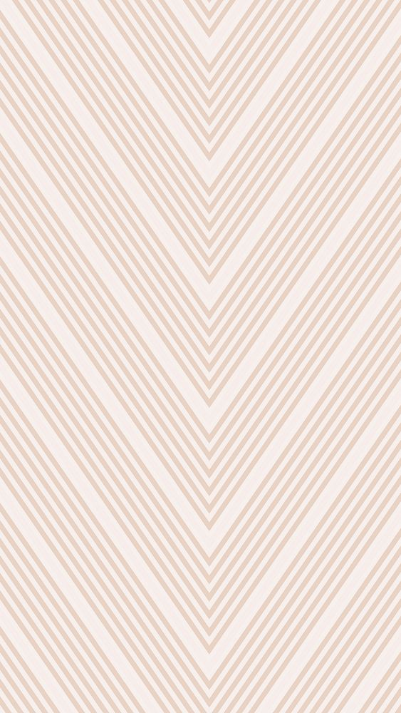 Zigzag phone wallpaper, simple chevron pattern cream background