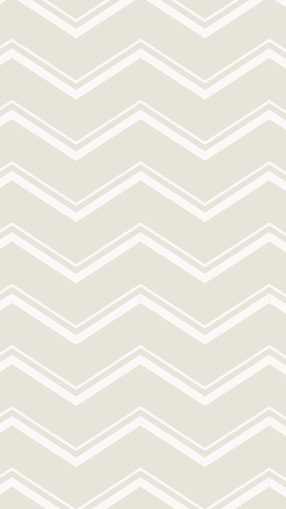 Cream chevron mobile wallpaper, zigzag pattern, colorful background vector