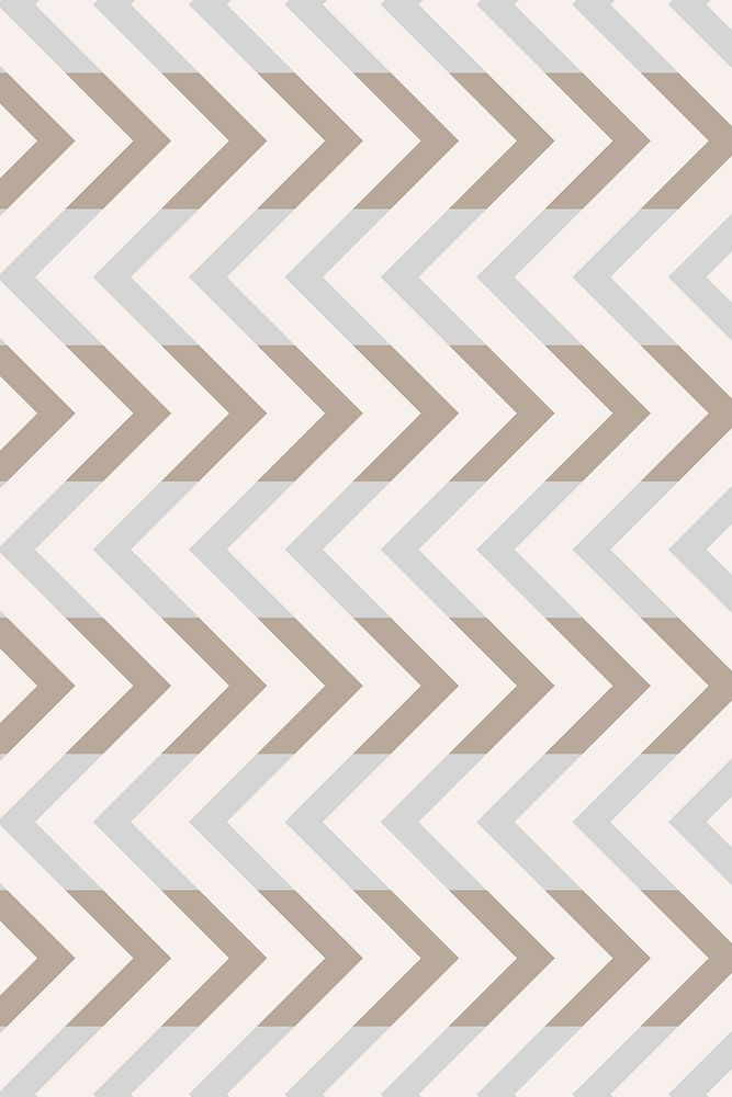 Cream pattern background, pastel zigzag simple design vector