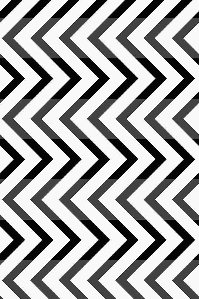 Simple pattern background, black zigzag abstract design vector