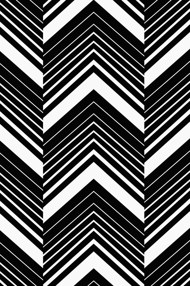 Zigzag pattern background, black chevron, simple design vector