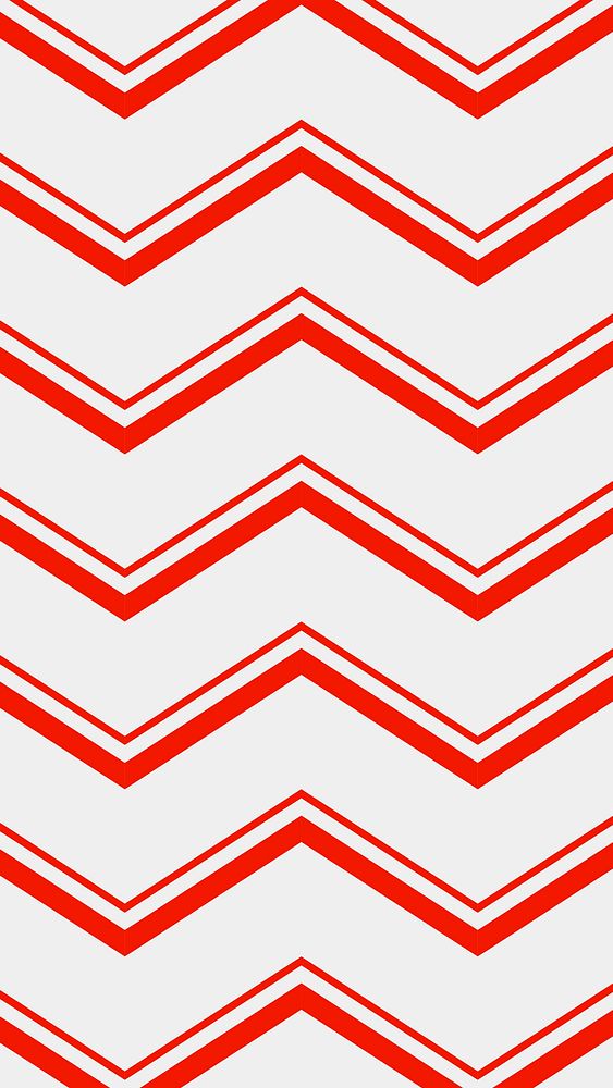 Chevron mobile wallpaper, red zigzag pattern, creative background vector