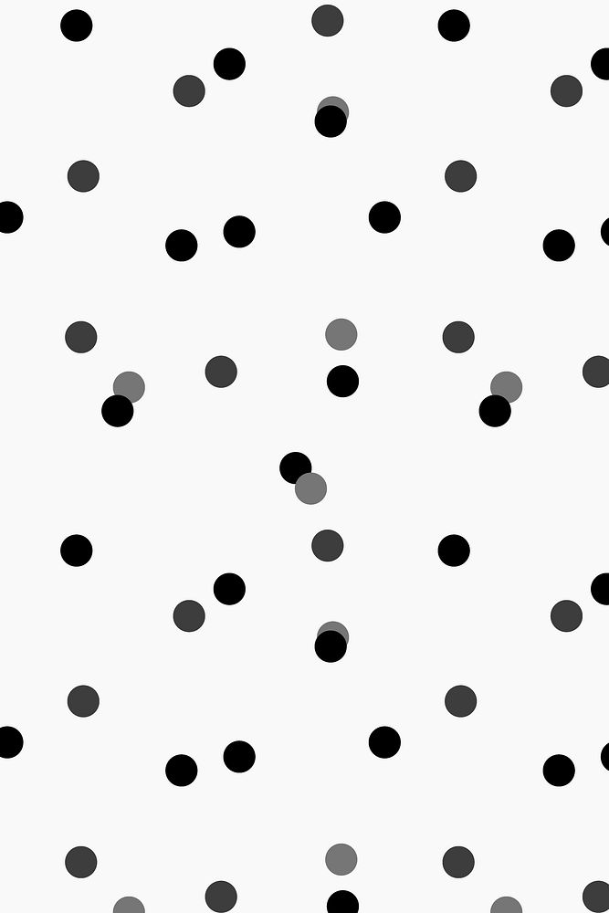 Polka dot pattern background, white cute design vector