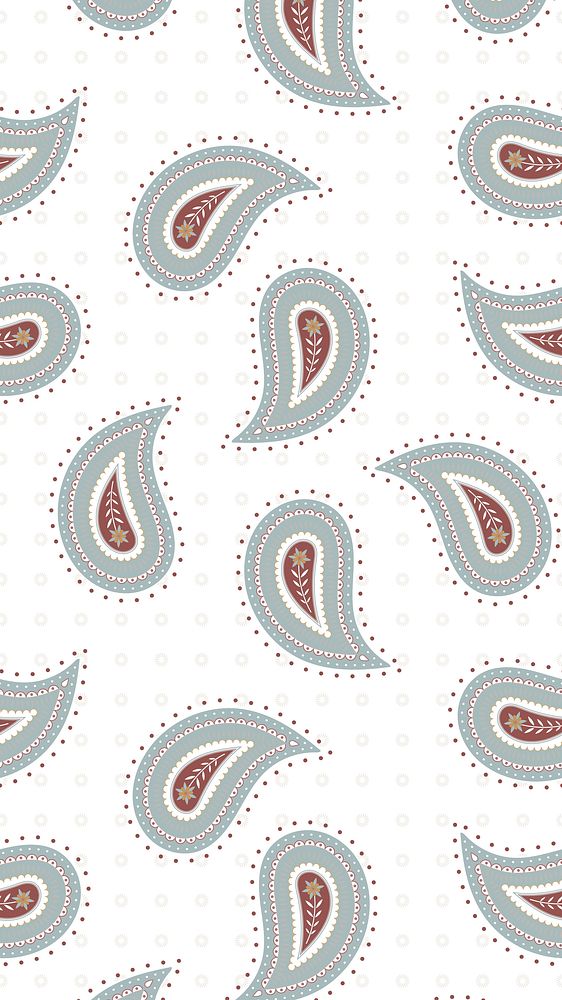 Simple paisley iPhone wallpaper, decorative pattern