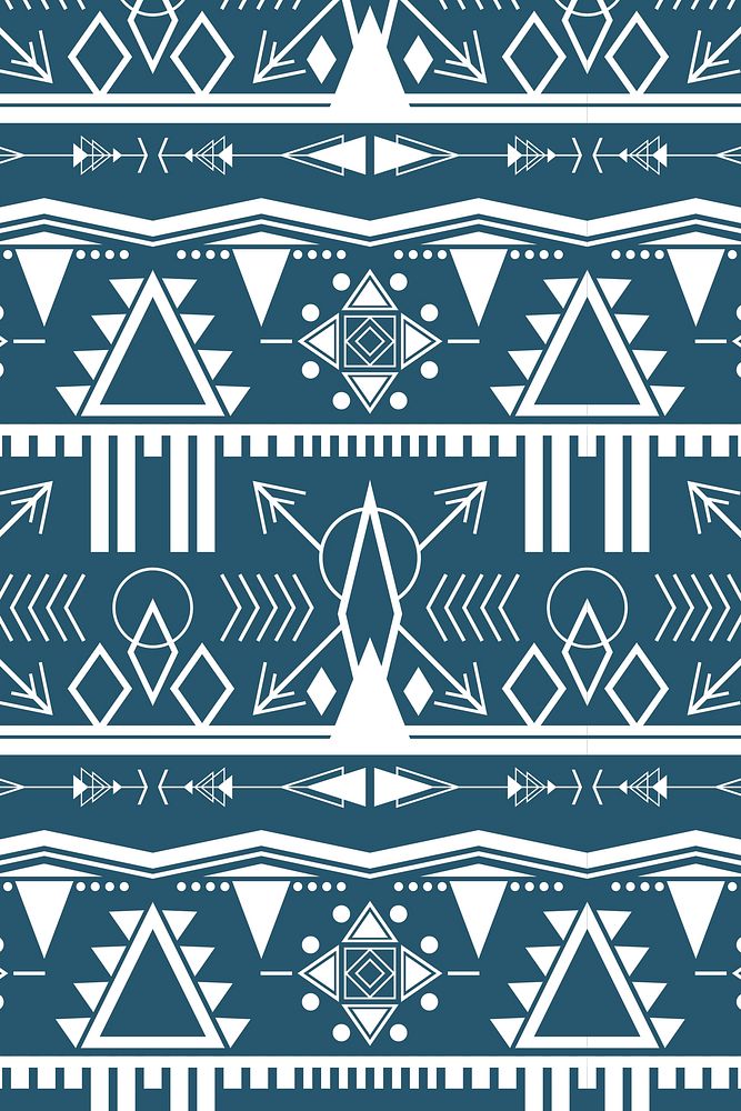Ethnic pattern background vector, seamless design
