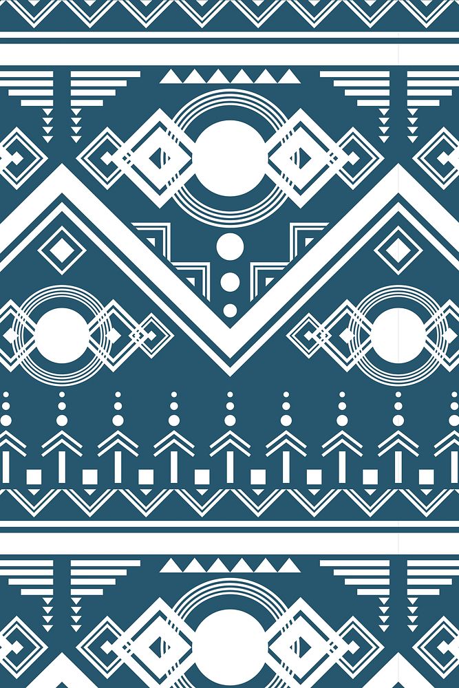 Ethnic pattern background vector, seamless design