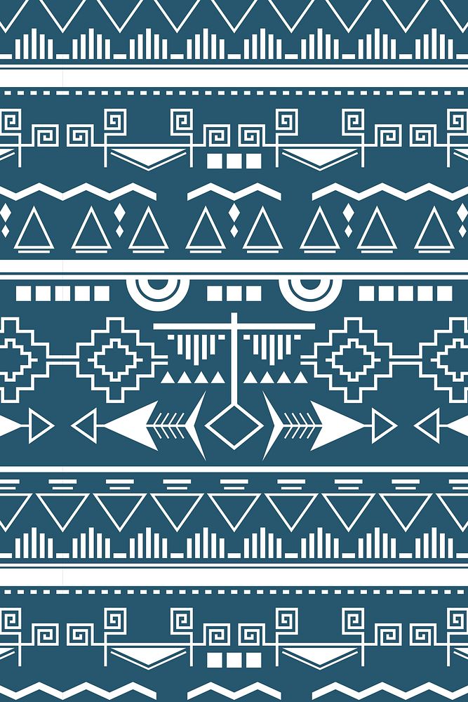 Tribal pattern background vector, seamless design