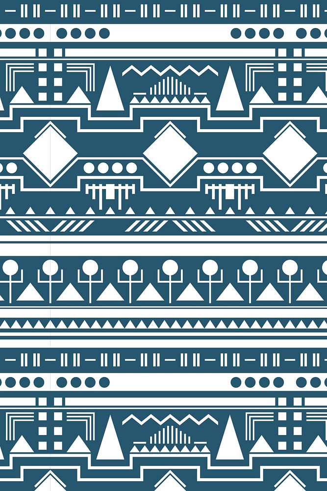 Tribal pattern background vector, seamless ethnic design