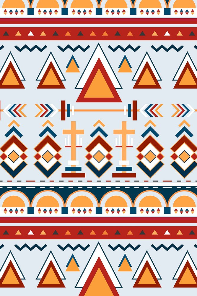 Tribal pattern background, seamless ethnic vector, pastel design