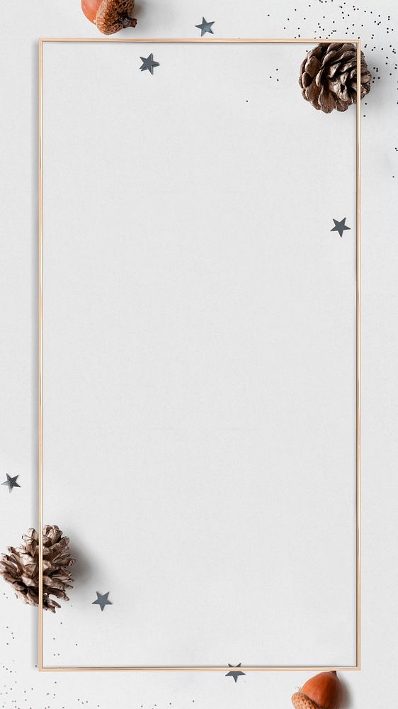 Christmas gold frame social media banner background