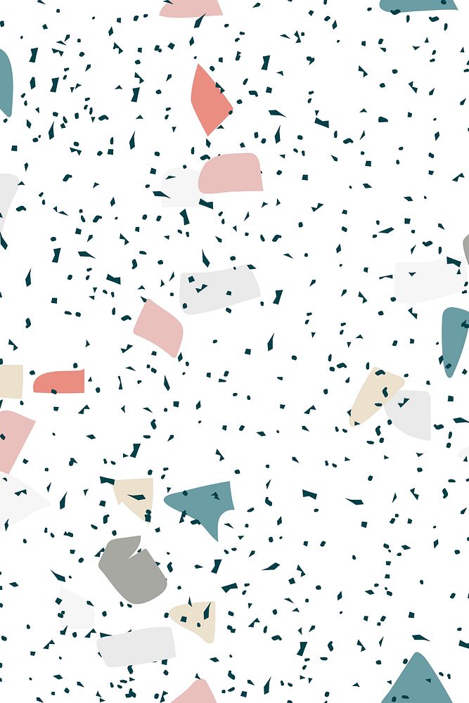 Terrazzo pattern abstract background psd in speckled colorful pattern