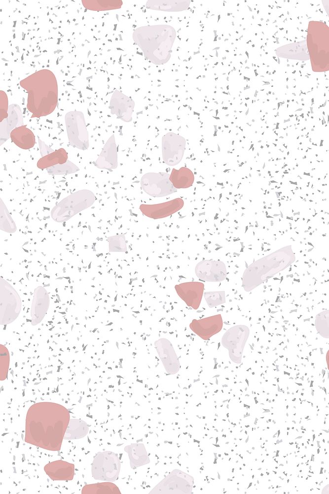 Pastel pink terrazzo psd abstract background pattern 