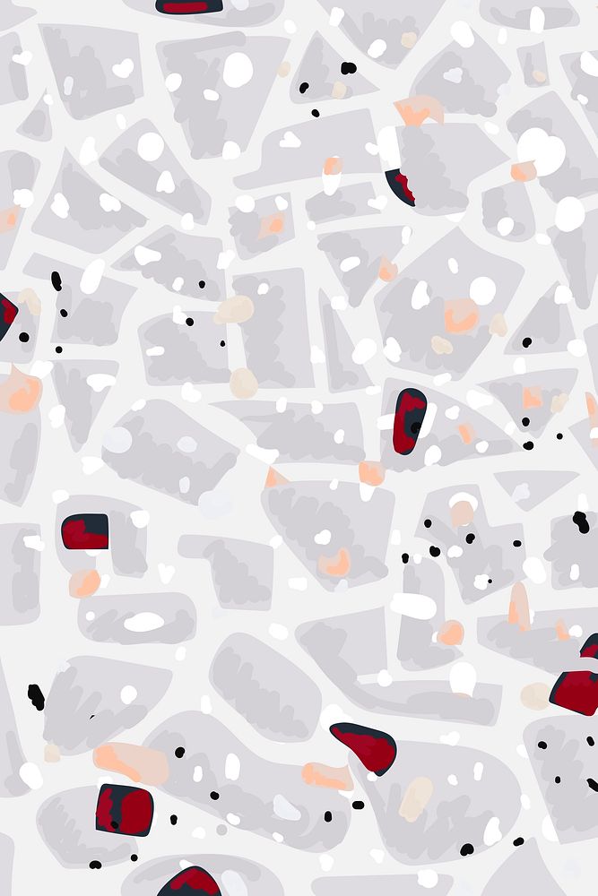 Terrazzo pattern abstract background psd in warm tone
