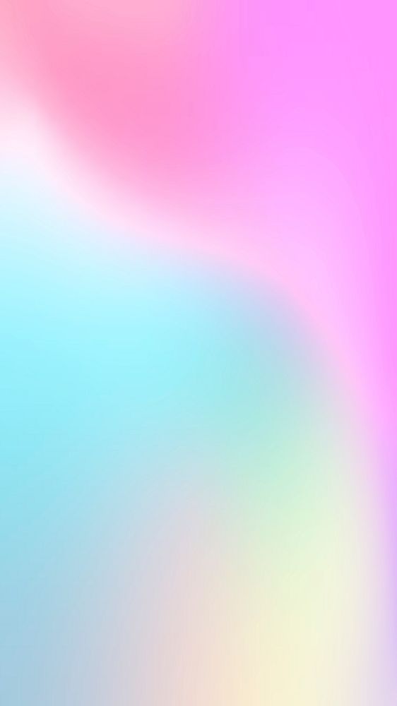 Gradient holographic mobile wallpaper, aesthetic background