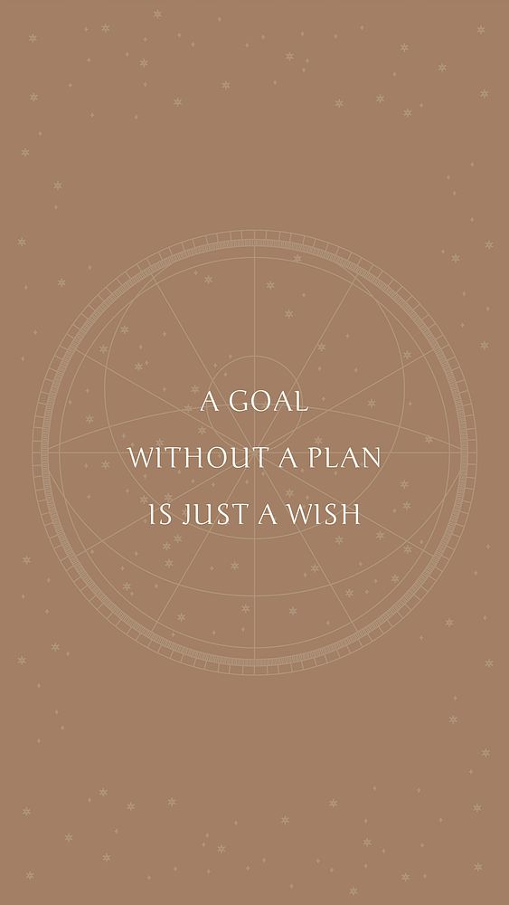 Motivational phrase vector on astrological map template