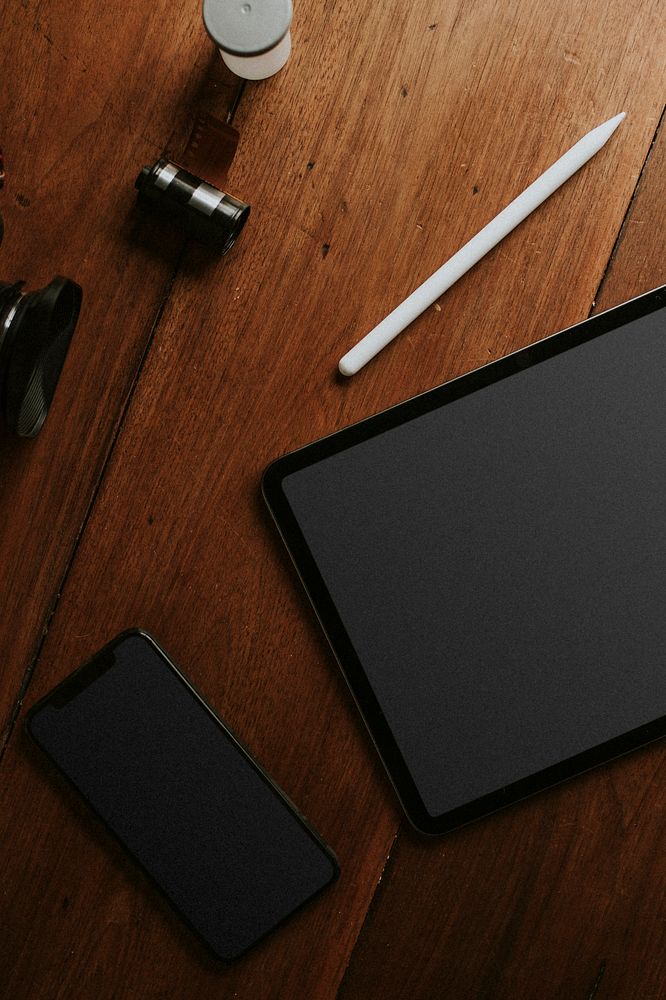 Digital tablet wallpaper screen mockup