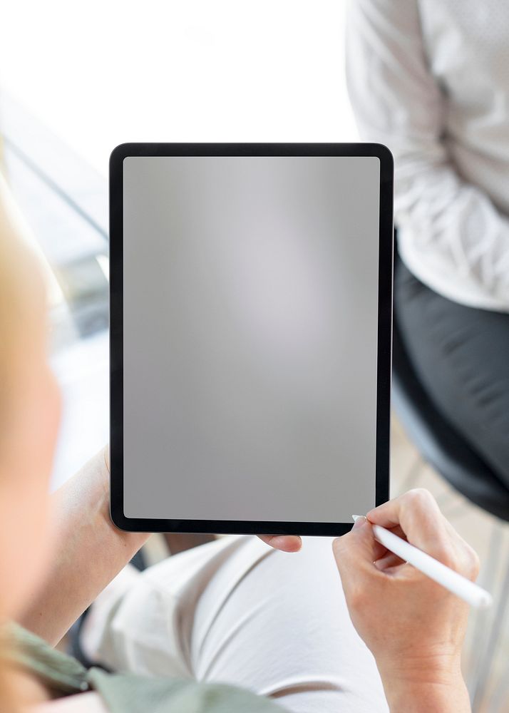 Digital modern tablet screen