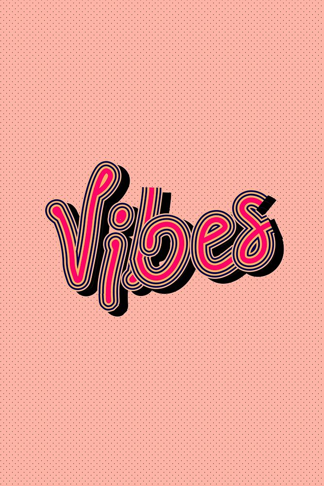 Vector Vibes pink with dotted background