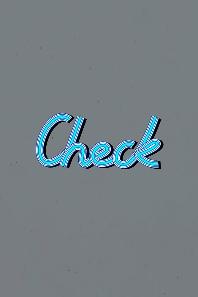 Retro check psd concentric font calligraphy hand drawn