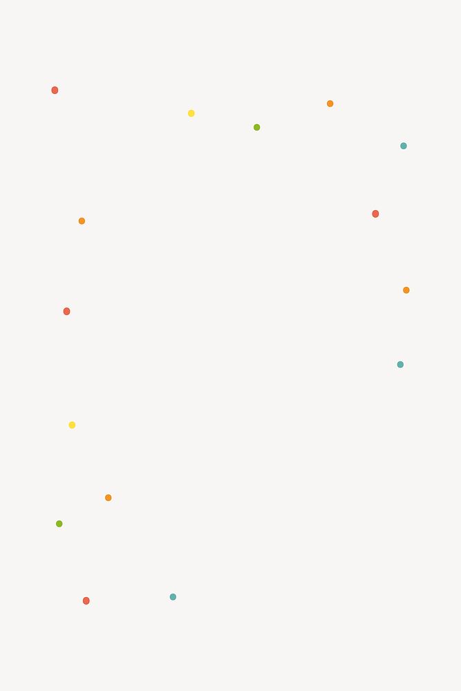 Confetti dots border element, birthday design vector