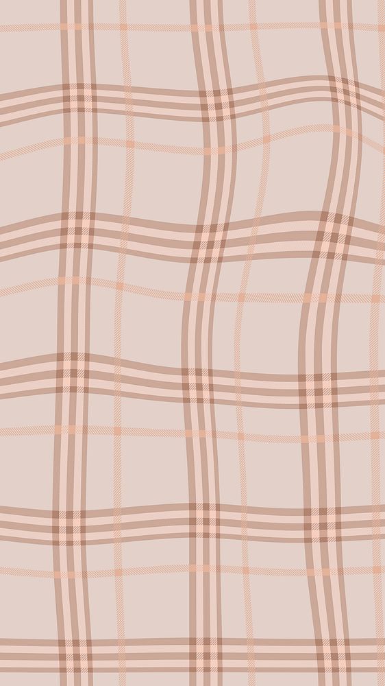Scott pattern phone wallpaper, peach aesthetic design