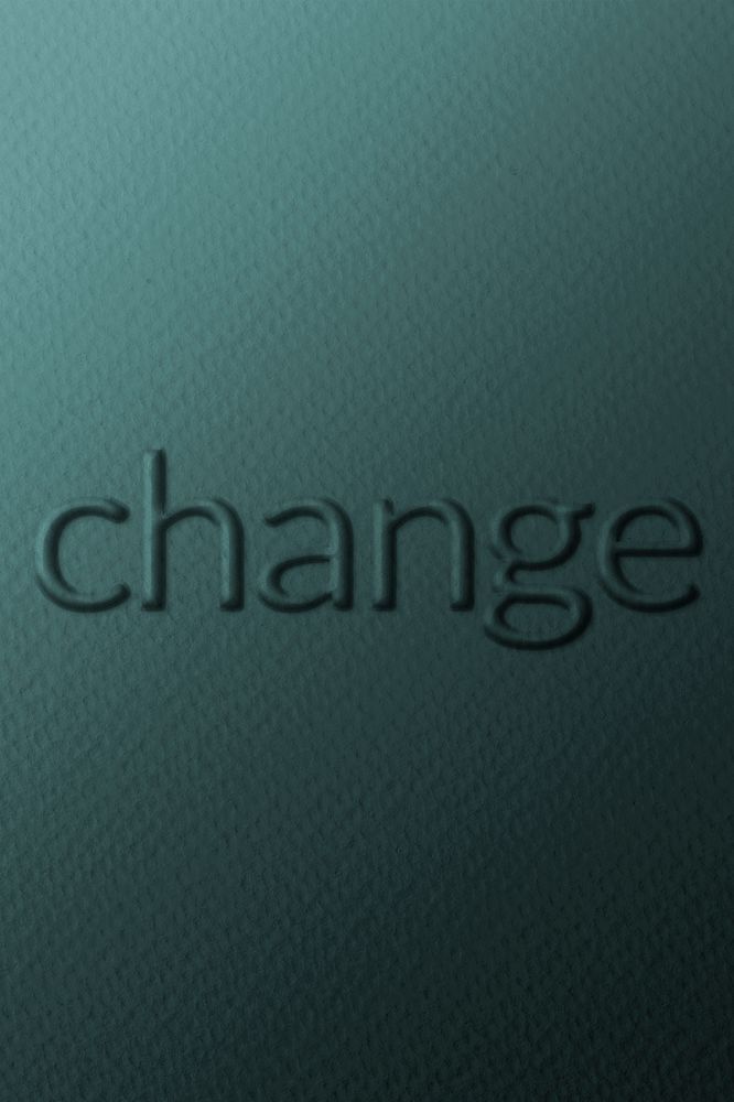 Change emboss word typography on paper texture