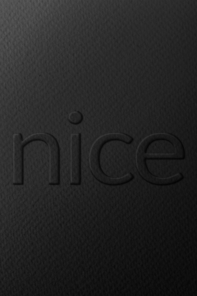 Nice word embossed typography on paper texture