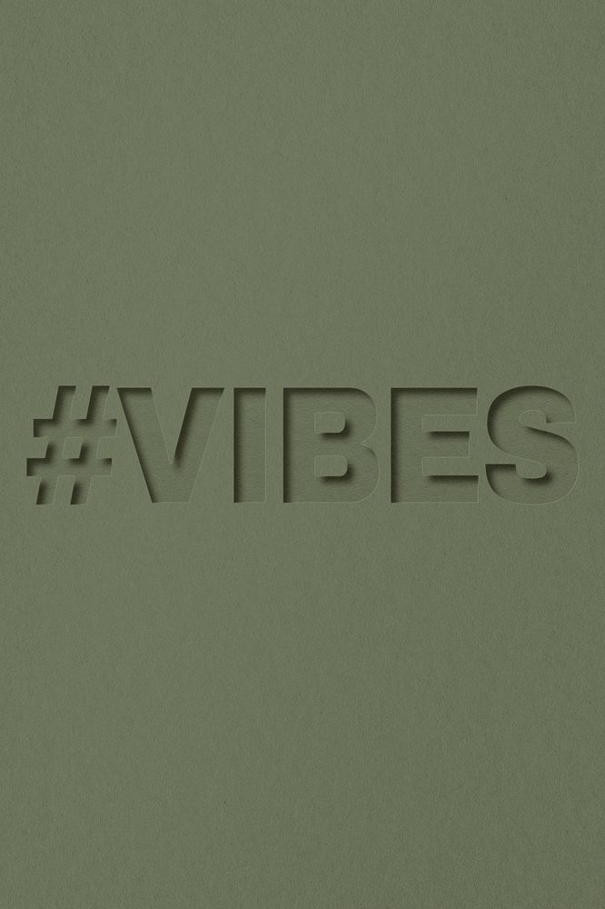 Vibes word bold font typography