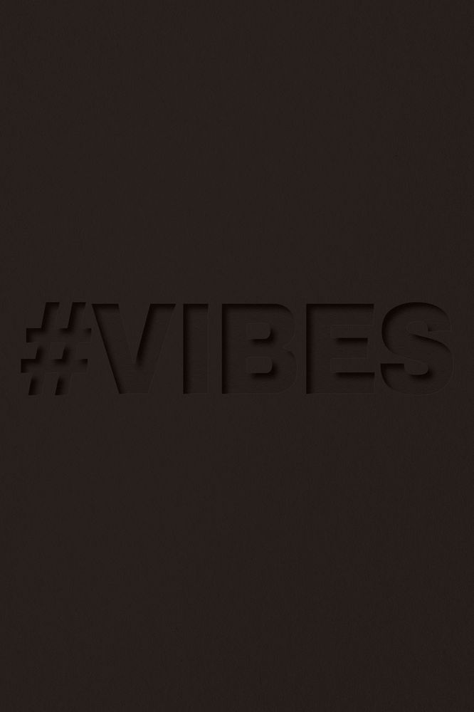 Vibes text cut-out font typography
