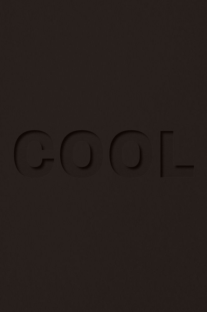 Cool text typeface paper texture