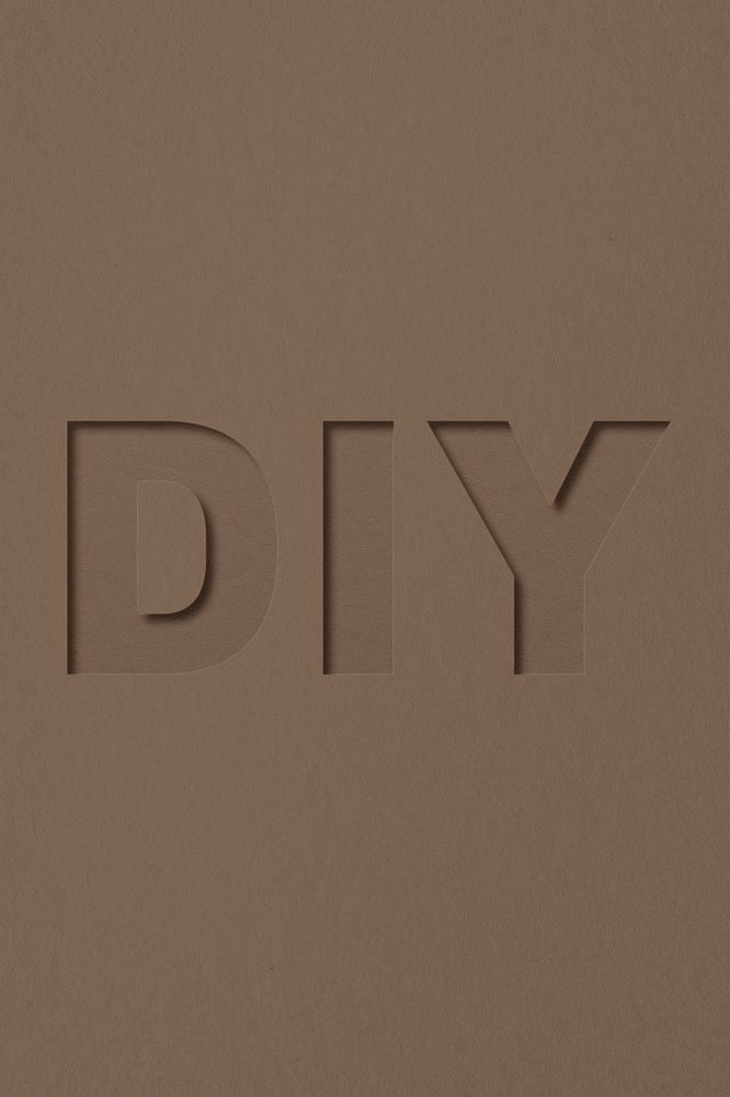 DIY text typeface paper texture