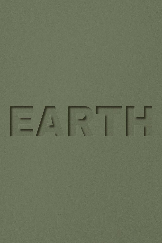 Earth text typeface paper texture