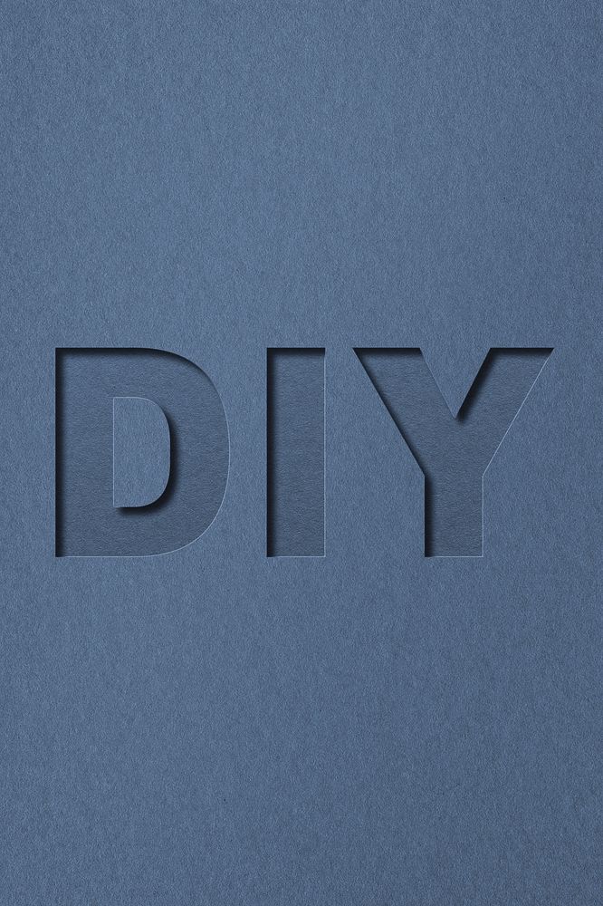 Paper cut 3d lettering DIY font typography