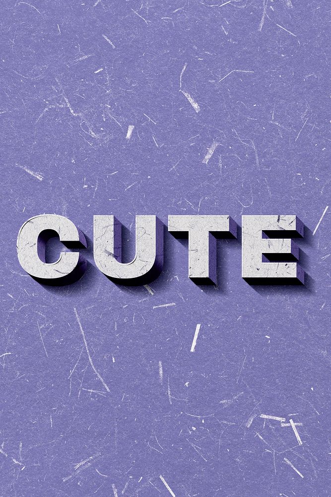 Cute purple text on paper texture banner