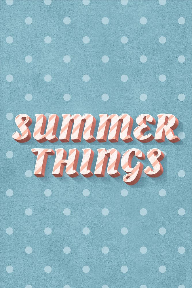 Summer things word candy cane | Free Photo - rawpixel