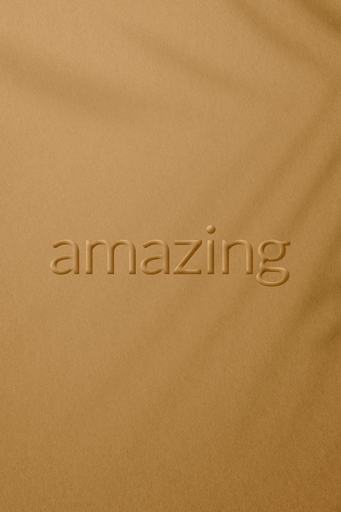Amazing text embossed plant shadow textured font