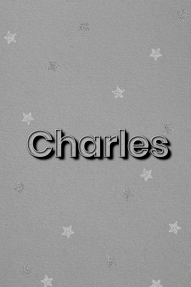 Charles name polka dot lettering font typography