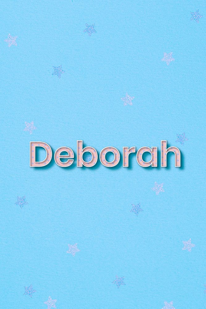Deborah female name typography text