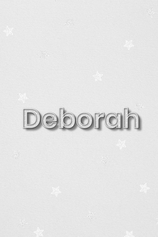 Deborah female name lettering typography