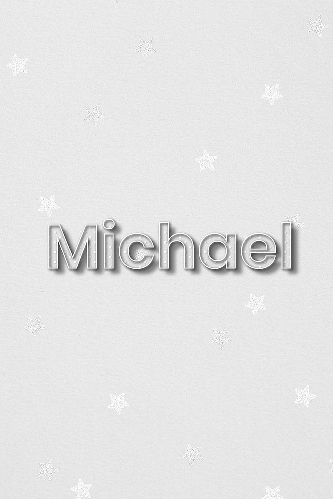 Michael male name lettering typography