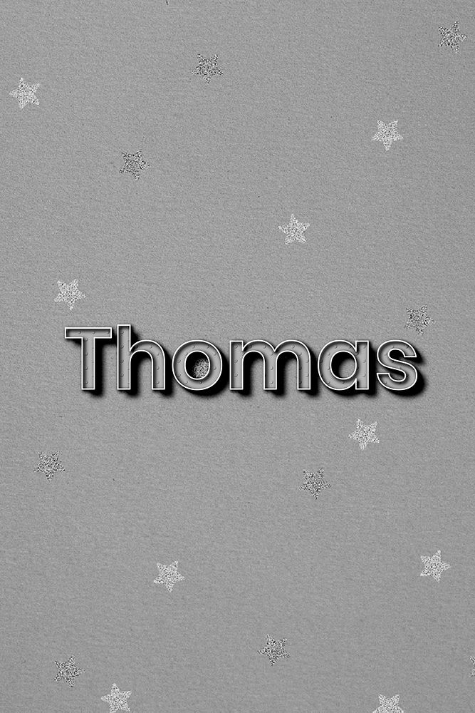 Thomas name polka dot lettering font typography