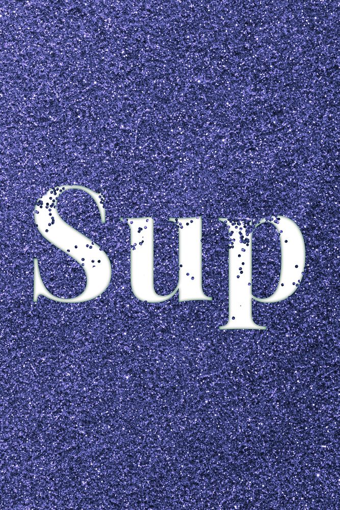 Glitter text sup dark blue sparkle font lettering