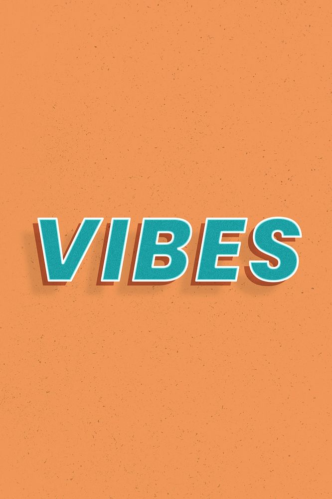 Vibes text italic font shadow typography